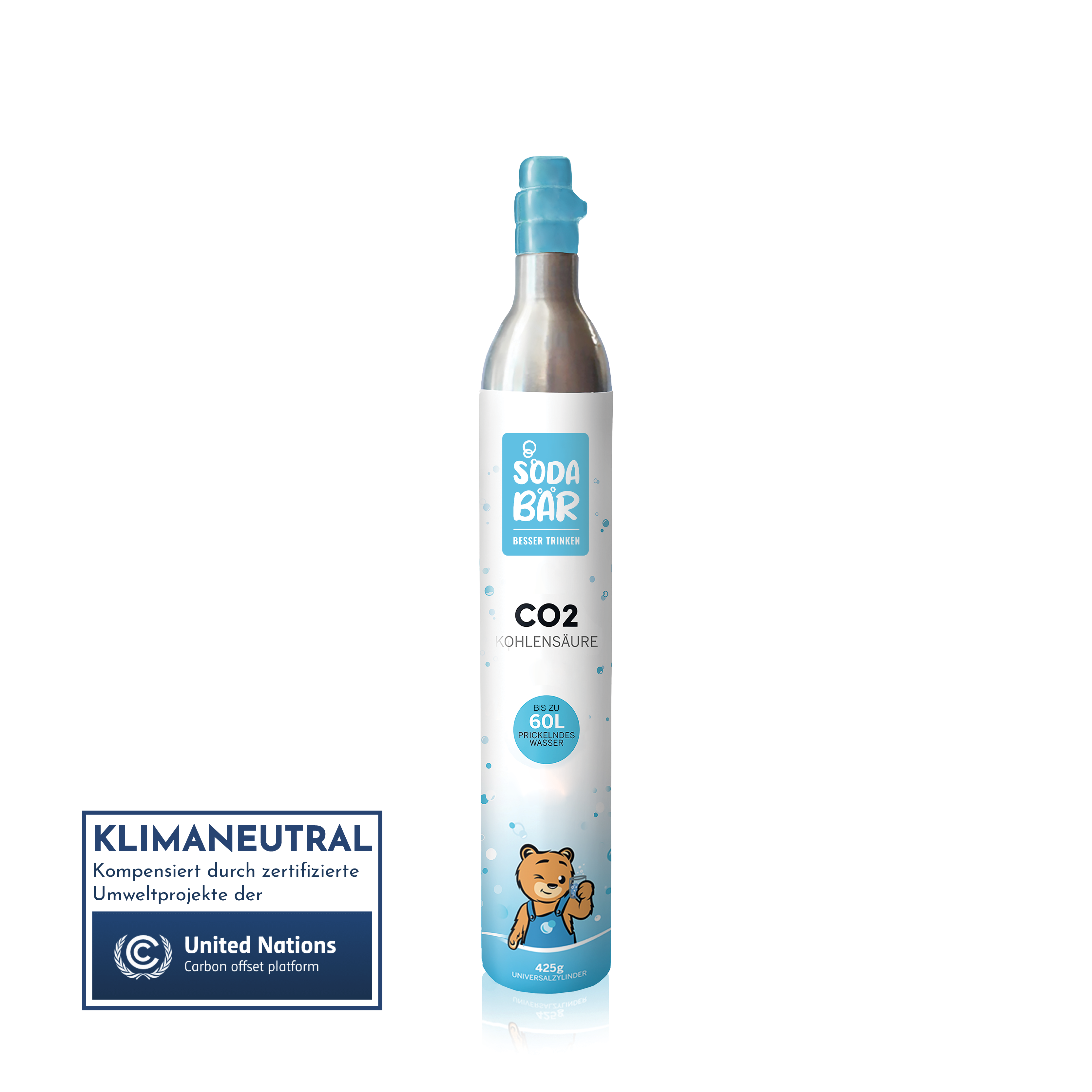 24er Box CO2-Kaufzylinder 425g (60 l) - (z.B. für Sodastream)